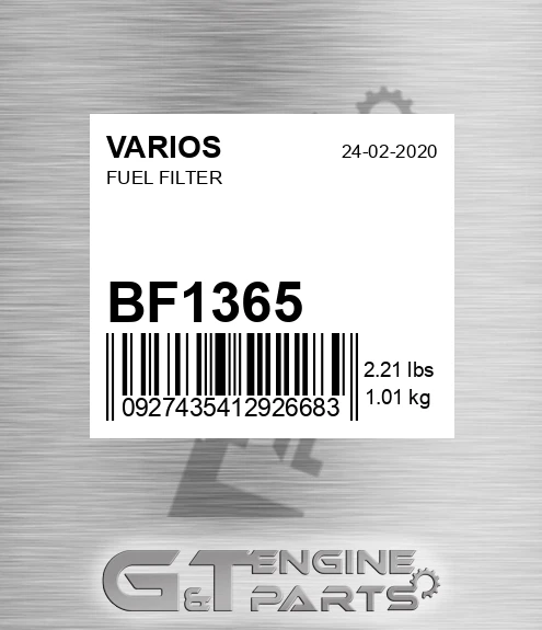 BF1365 VARIOS Fuel Filter