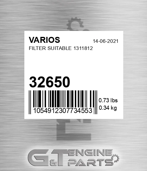 32650 VARIOS Filter Suitable 1311812