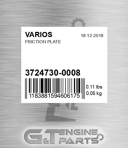 3724730-0008 Friction Plate