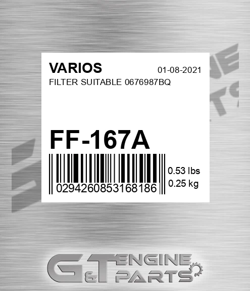 FF-167A Filter Suitable 0676987bq