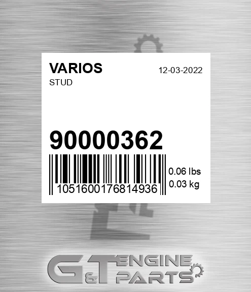 900.00362 Stud for VARIOS