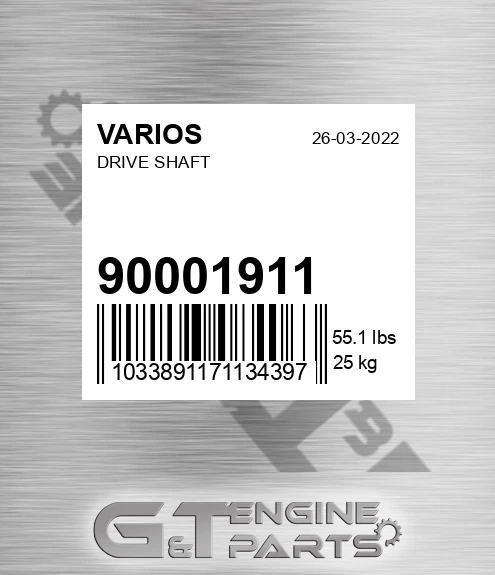 900.01911 Drive Shaft