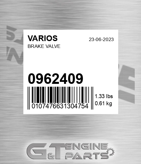 096.2409 Brake Valve