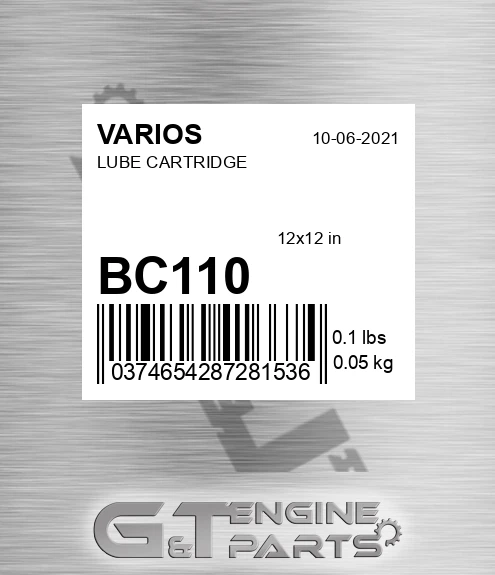 BC110 Lube Cartridge