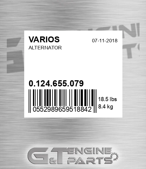 0.124.655.079+ Alternator