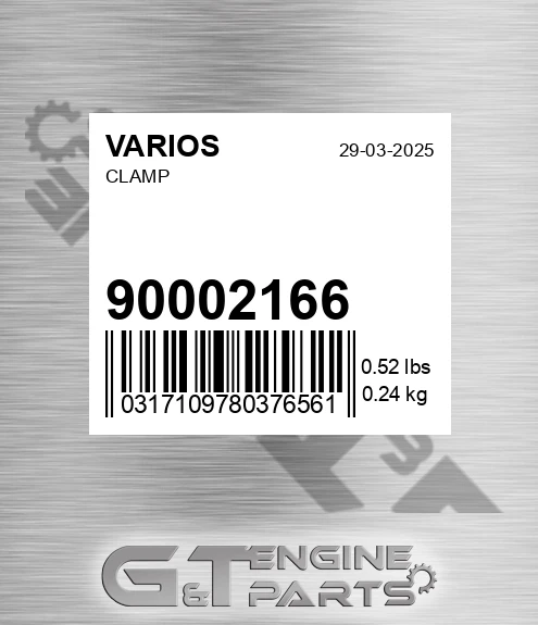900.02166 Clamp for VARIOS