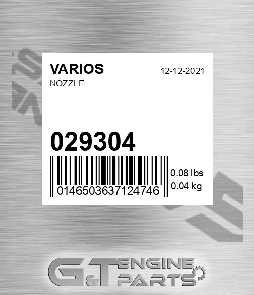 029.304 Nozzle for VARIOS