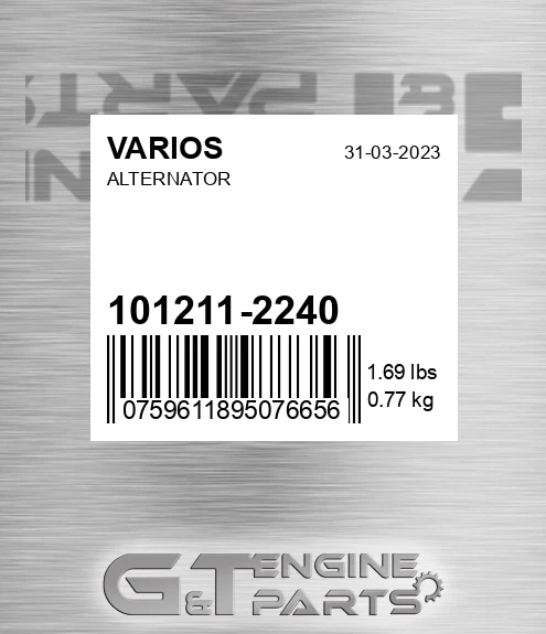 101211-2240 Alternator