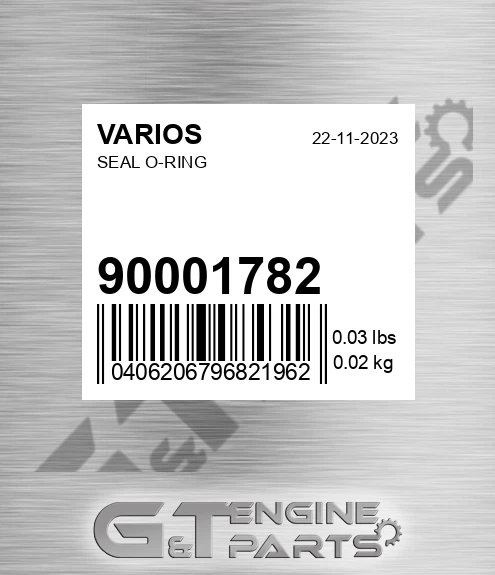 900.01782 Seal O-ring for VARIOS