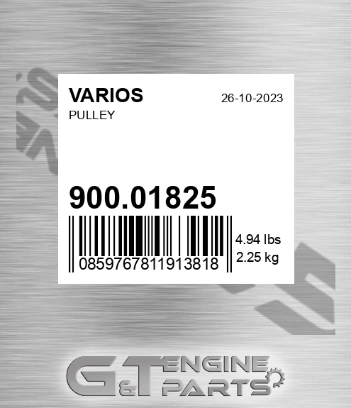 900.01825 Pulley