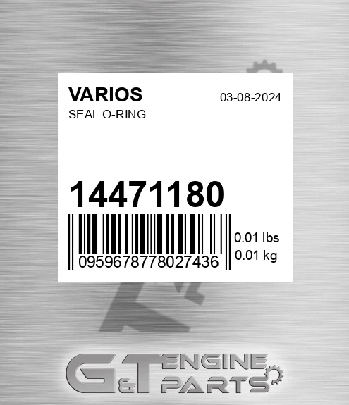 14471180 Seal O-ring