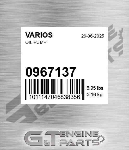 096.7137 Oil Pump