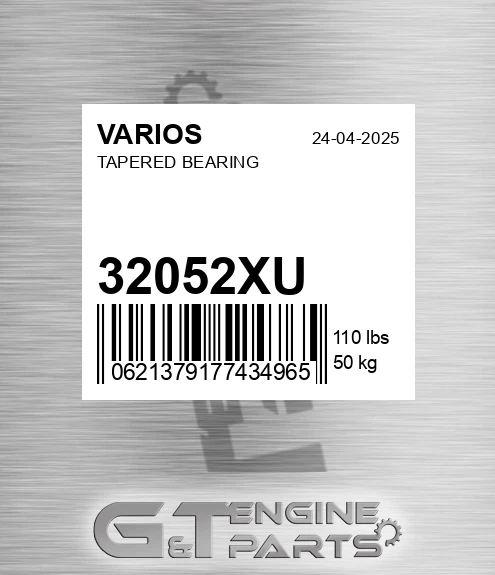 32052XU VARIOS Tapered Bearing