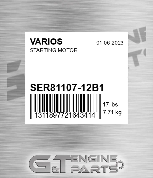 SER81107-12B1 Starting Motor