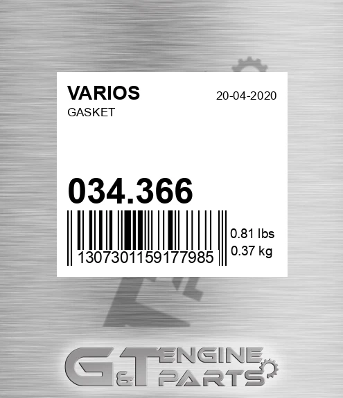 034.366 Gasket