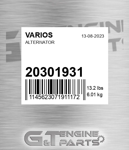 20301931 Alternator