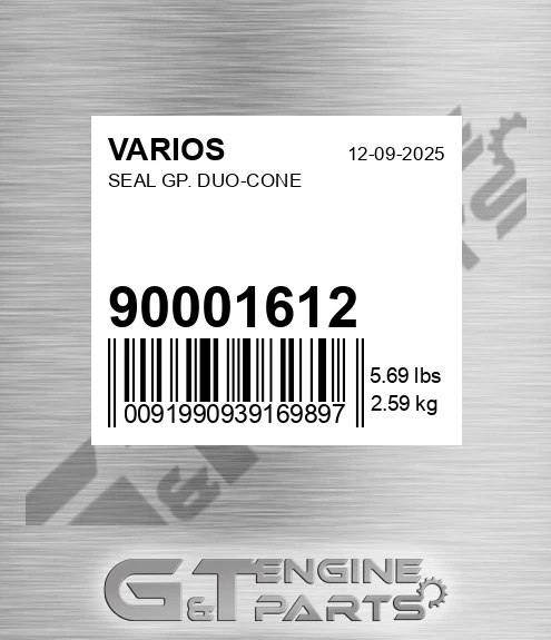 900.01612 Seal Gp. Duo-cone