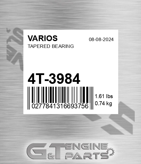 4T-3984 Tapered Bearing