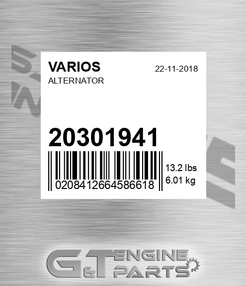 20301941 Alternator