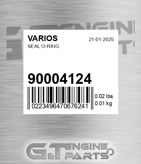 900.04124 Seal O-ring for VARIOS