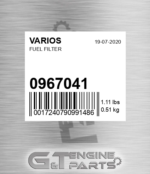 096.7041 Fuel Filter for VARIOS