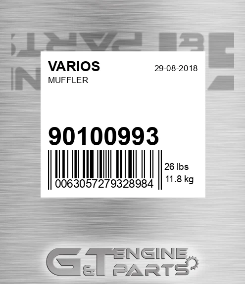 901.00993 Muffler for VARIOS