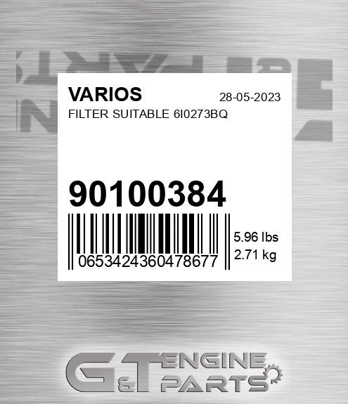 901.00384 Filter Suitable 6i0273bq