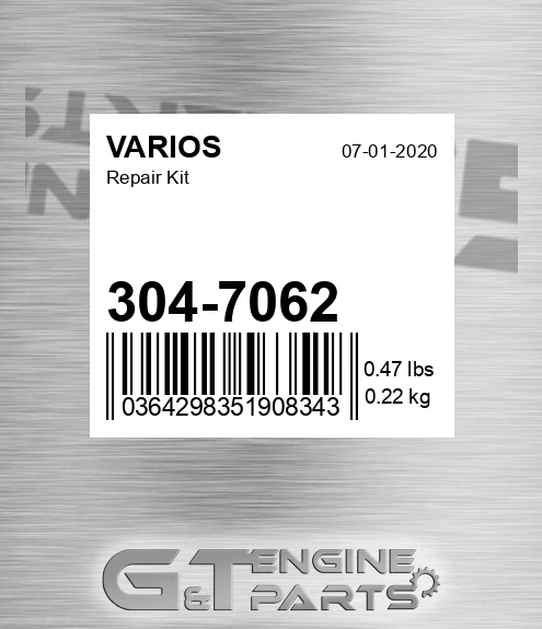 304-7062 Repair Kit