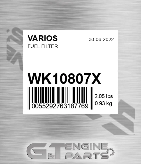 WK10807X Fuel Filter
