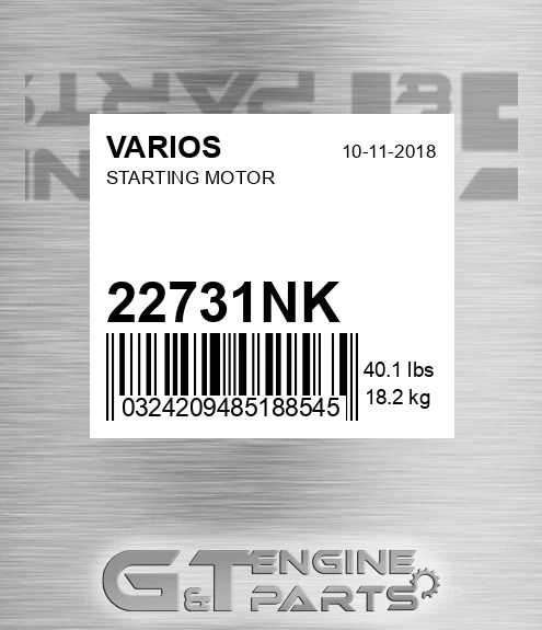 22731NK VARIOS Starting Motor