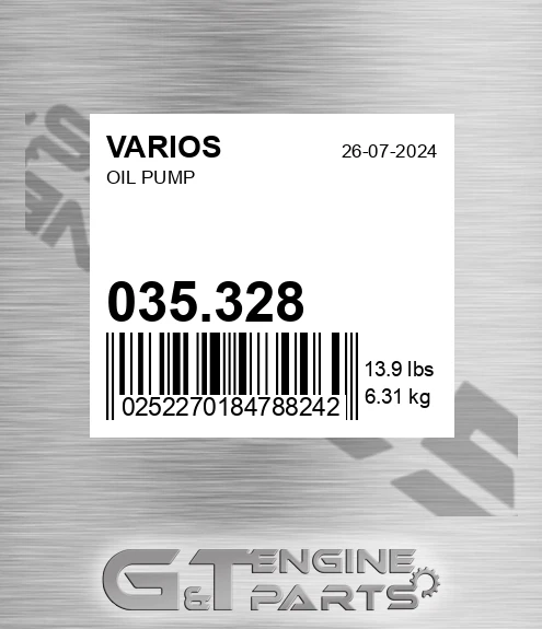 035.328 Oil Pump