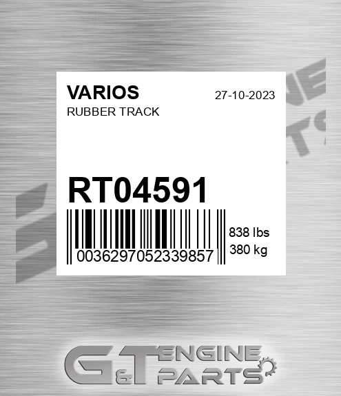 RT04591 VARIOS Rubber Track