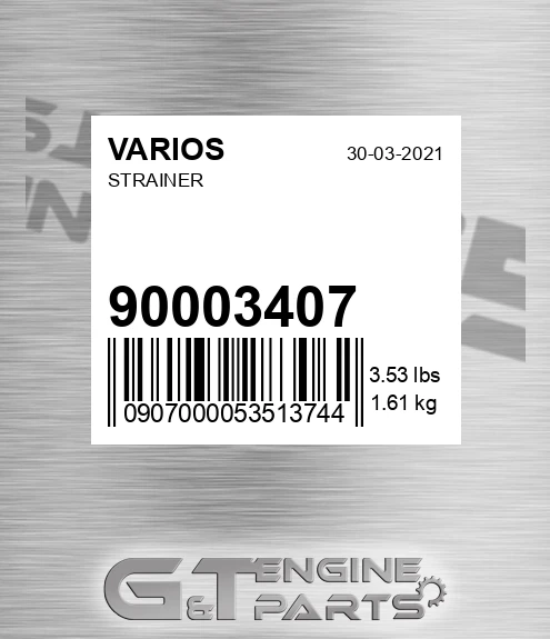 900.03407 Strainer