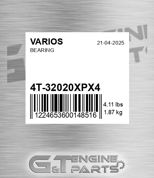 4T-32020XPX4 Bearing