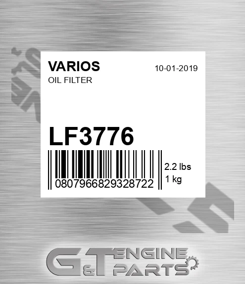 LF3776 VARIOS Oil Filter