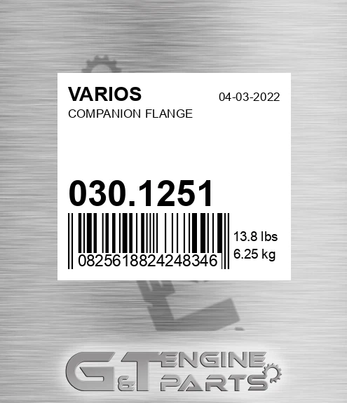 030.1251 Companion Flange