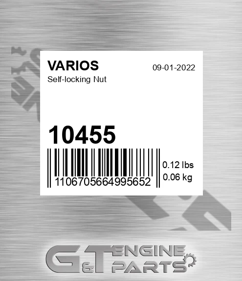 10455 Self-locking Nut