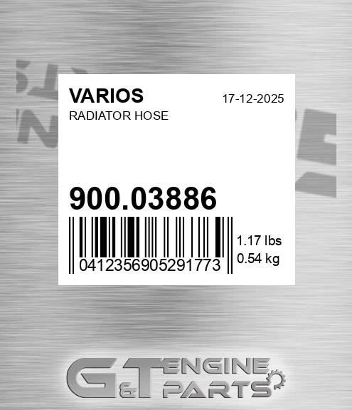 900.03886 Radiator Hose