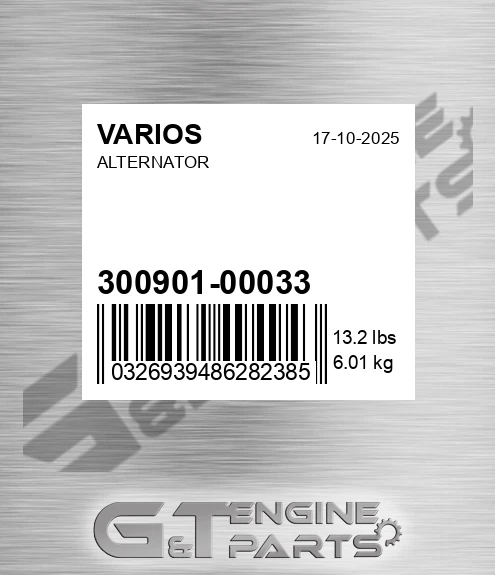 300901-00033 Alternator