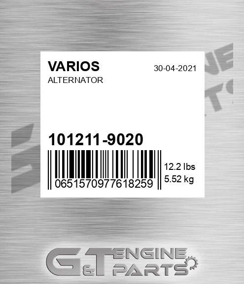 101211-9020+ Alternator