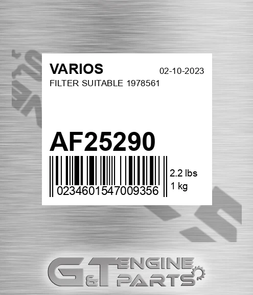 AF25290 Filter Suitable 1978561