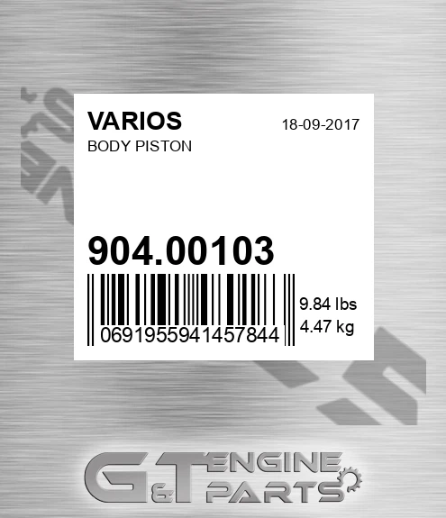 904.00103 Body Piston
