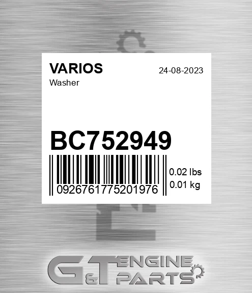 BC752949 Washer for VARIOS