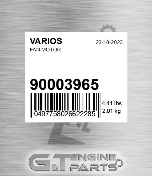 90003965 Motor Fan