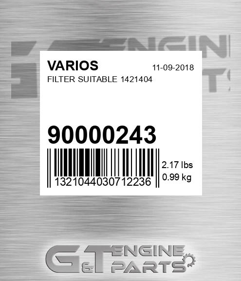 900.00243 Filter Suitable 1421404 for VARIOS