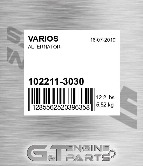 102211-3030+ Alternator