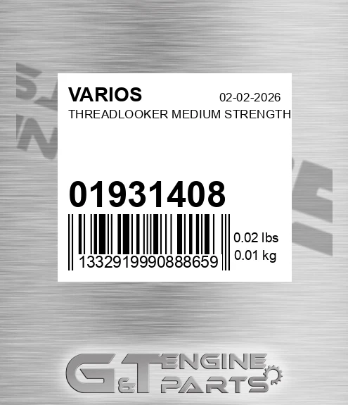 01931408 Threadlooker Medium Strength for VARIOS