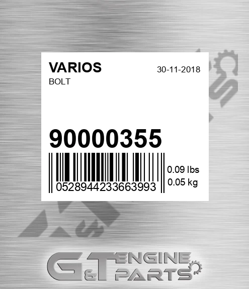 900.00355 Screw for VARIOS