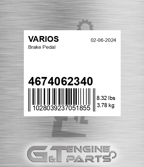 4674062340 Brake Pedal