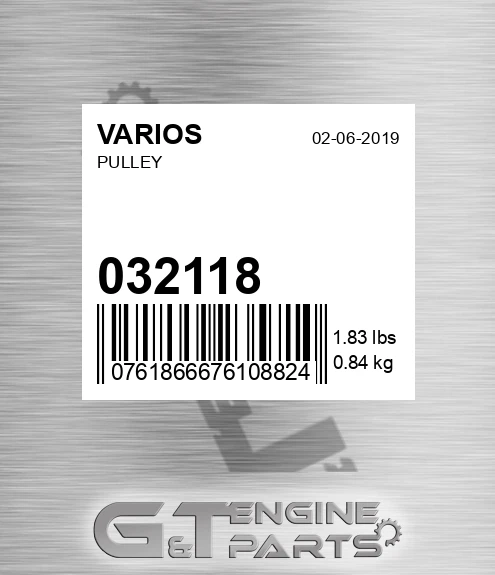 032.118 Pulley for VARIOS